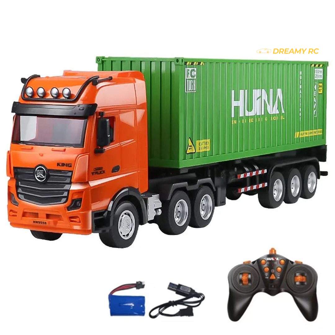 Huina 1317 1:18 RC Container Truck with Trailer