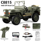 JJRC C8815 1:10 Willys Military Jeep RC Crawler