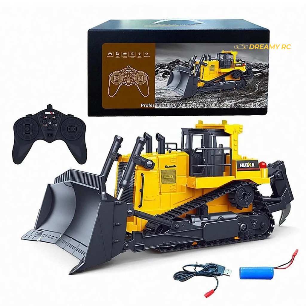 Huina 1554 1:16 RC Bulldozer 11 Function