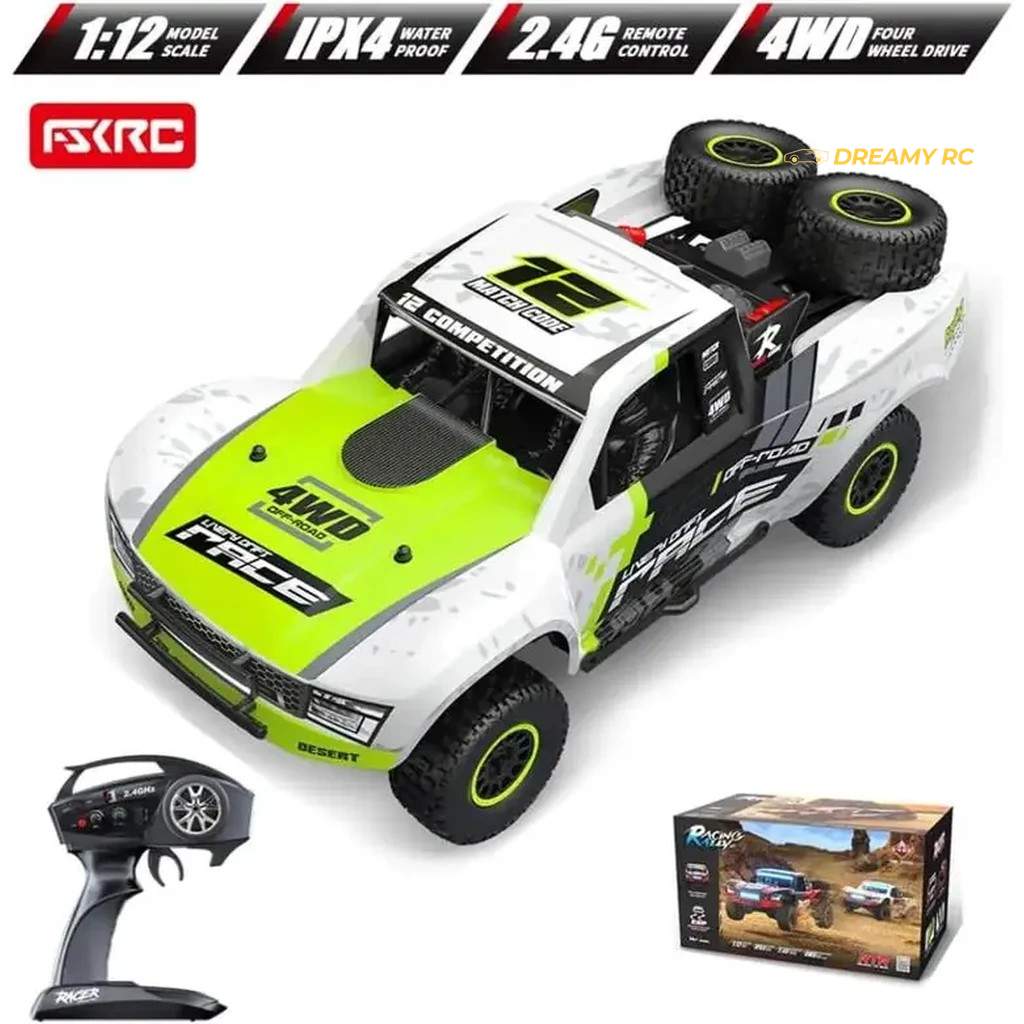 HB Toys FS Racing PACE RD1202 1:12 4WD IPX4 RC Desert Short-Course