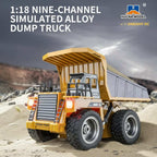 Huina 1533 1:18 RC Dump Truck 9CH Semi-Alloy