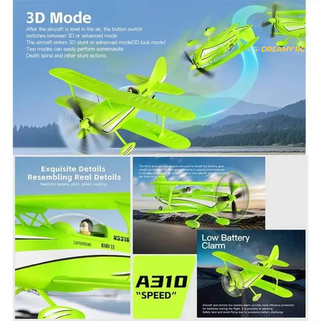WLtoys XK A310 Christen Eagle II Brushless RC Biplane