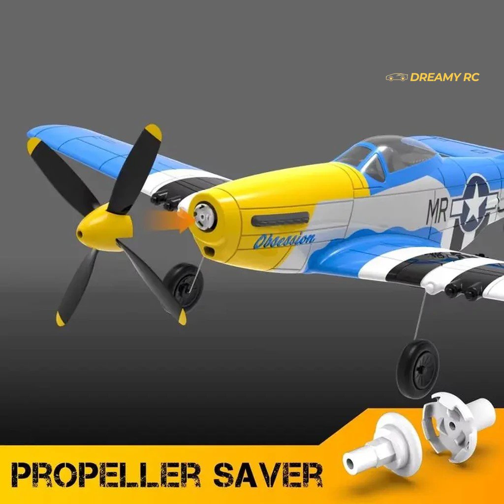 VolantexRC P-51D Mustang 400mm RC Plane Blue Obsession