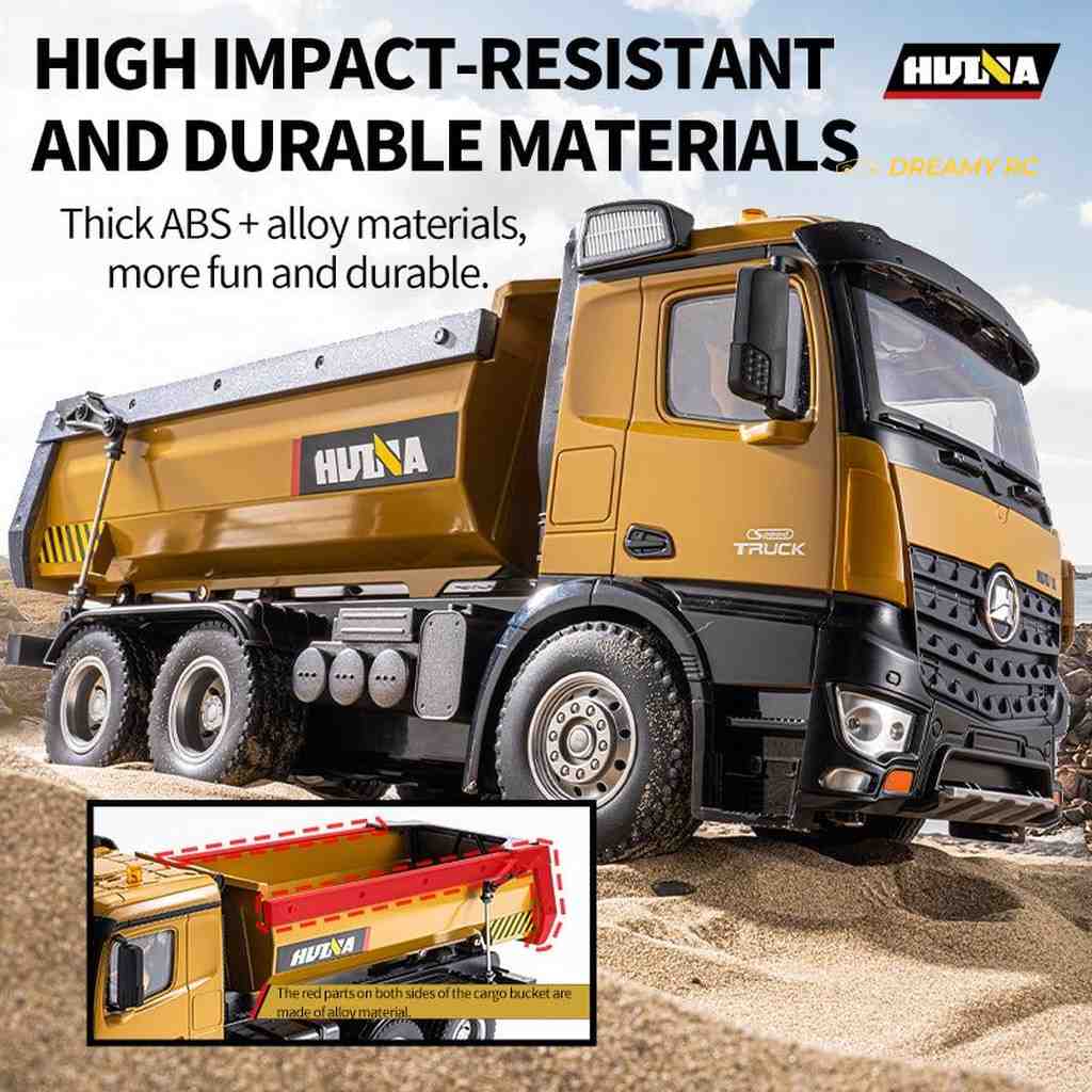 Huina 1573 1:14 RC Dump Truck 10-Channel