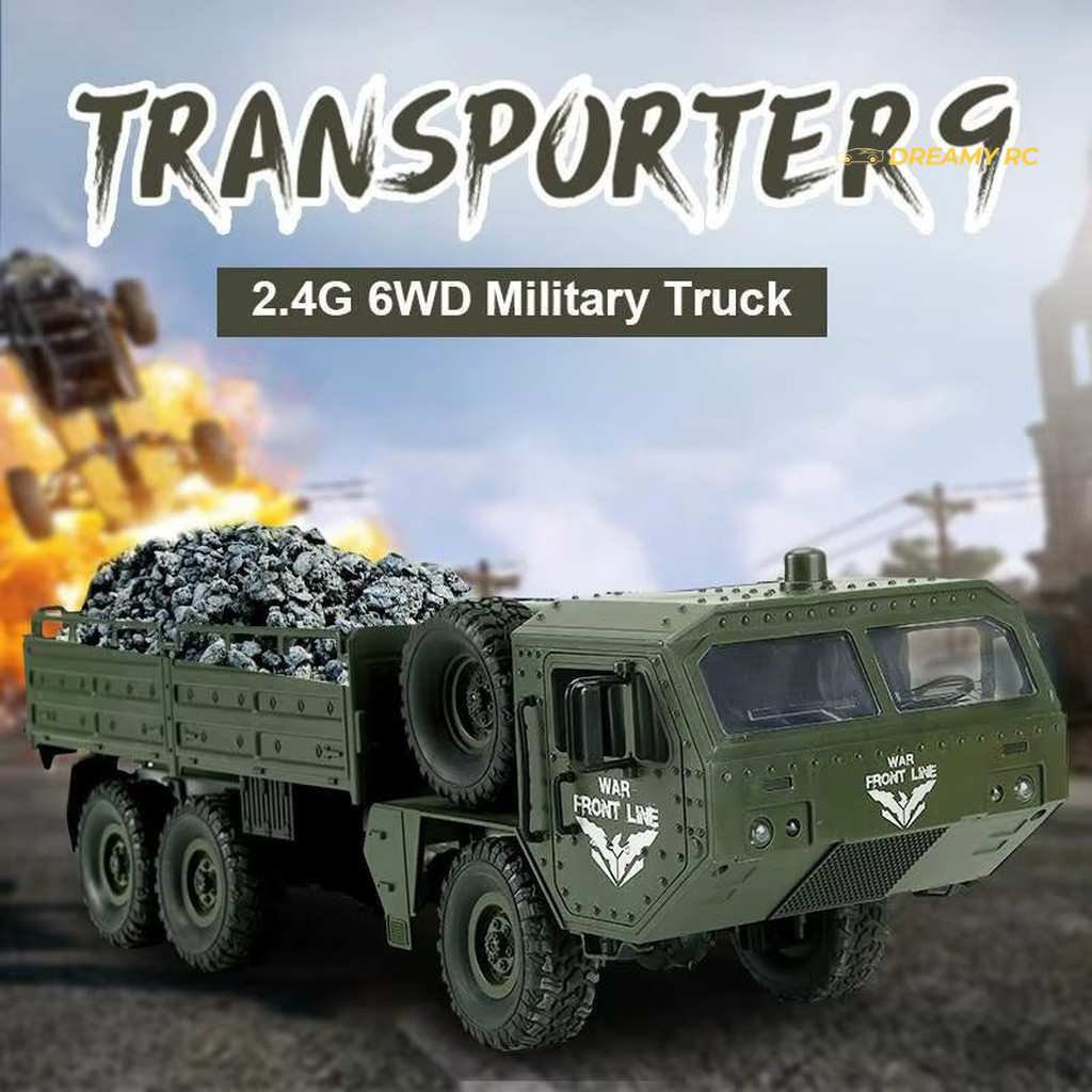 JJRC Q75 1:16 6WD RC Military Truck