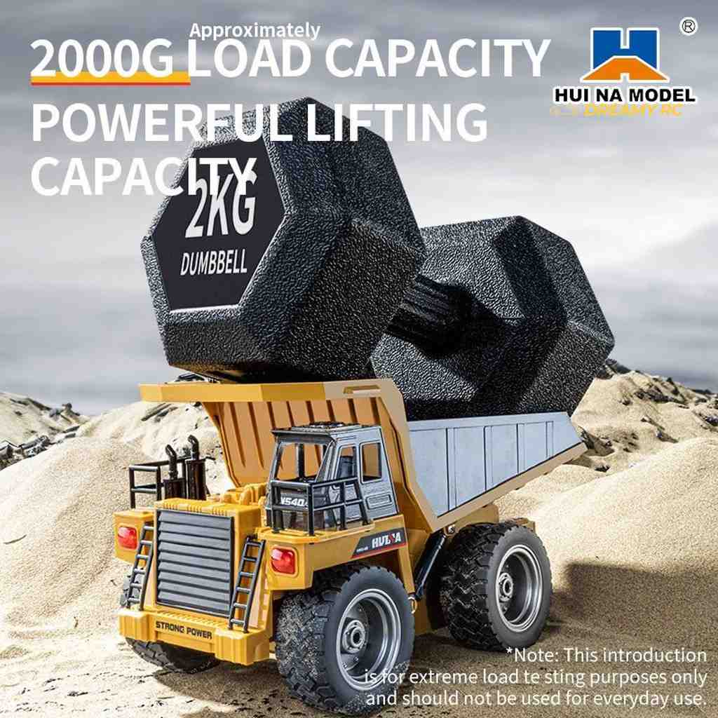 Huina 1533 1:18 RC Dump Truck 9CH Semi-Alloy