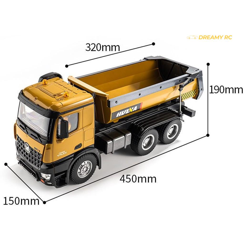 Huina 1573 1:14 RC Dump Truck 10-Channel
