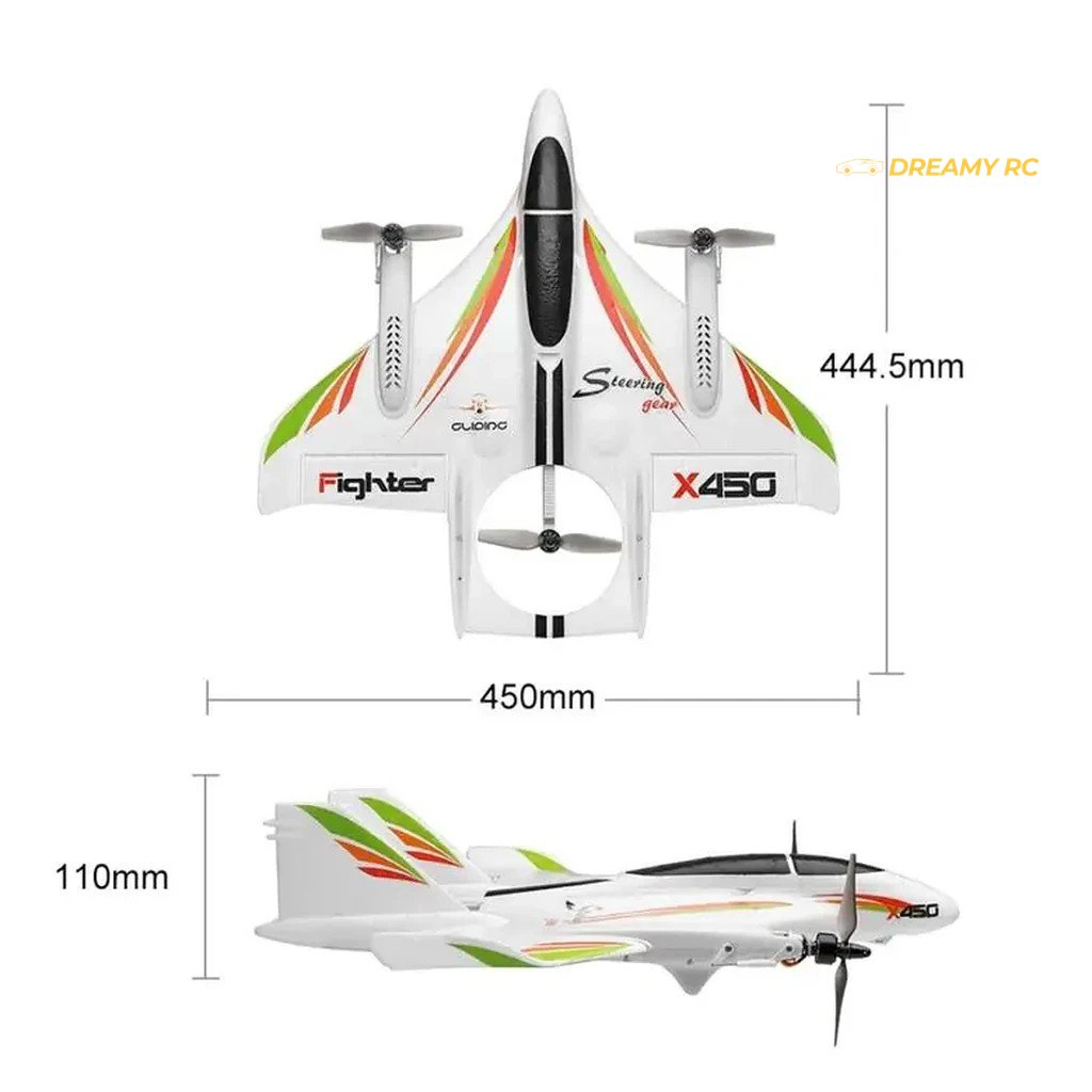 WLtoys XK X450 VTOL RC Fighter Jet 6-CH
