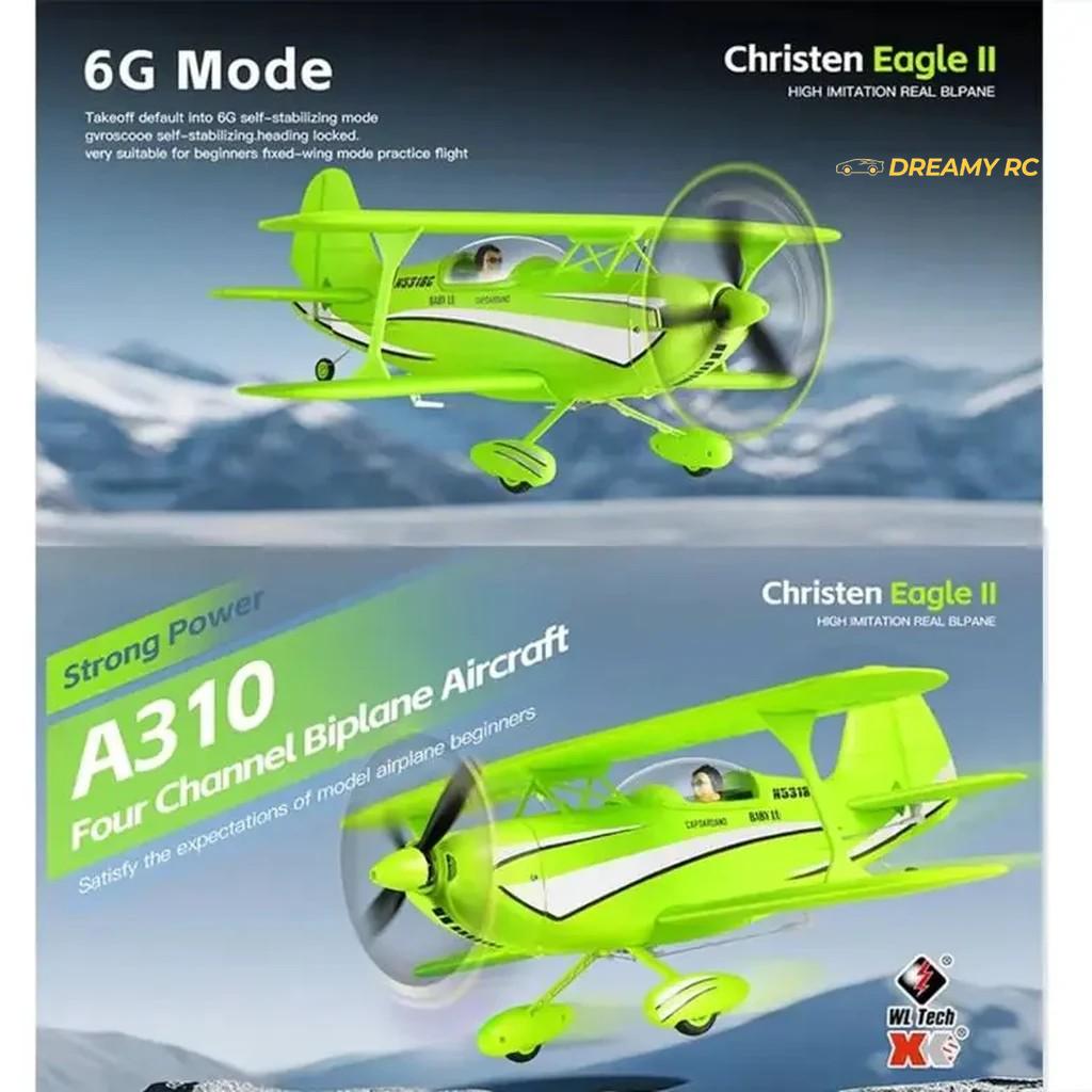 WLtoys XK A310 Christen Eagle II Brushless RC Biplane