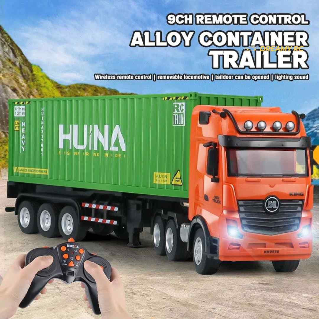Huina 1317 1:18 RC Container Truck with Trailer