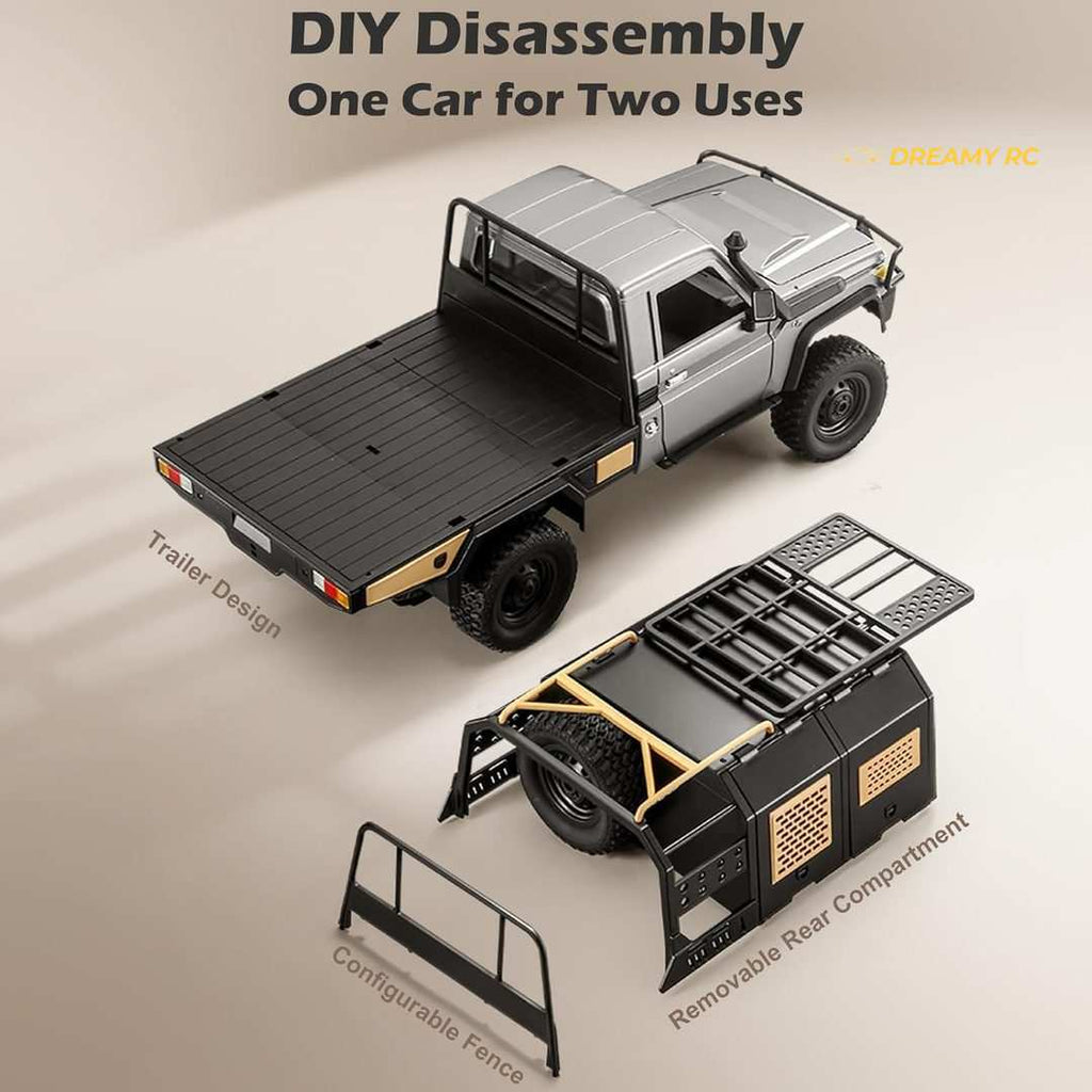 MN Model MN82S 1:12 4WD RC Crawler, LED & Sound