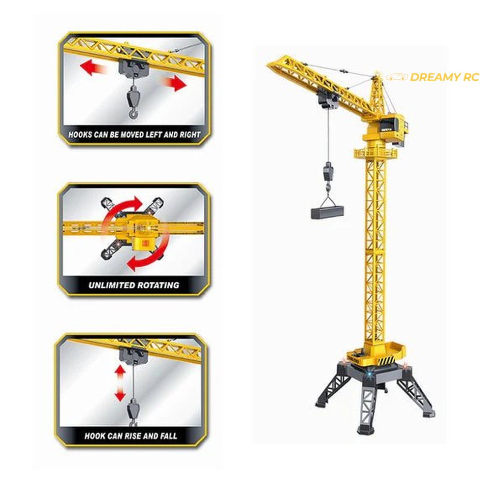 Huina 1585 1:14 RC Tower Crane 12CH, 120cm