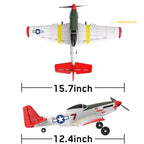 VolantexRC P-51D Mustang 400mm RC Plane Red-Tail