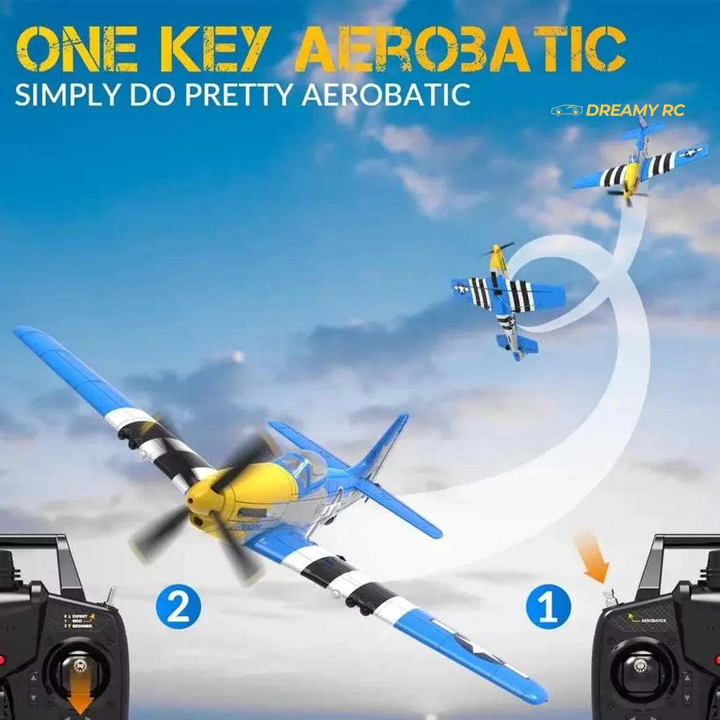 VolantexRC P-51D Mustang 400mm RC Plane Blue Obsession