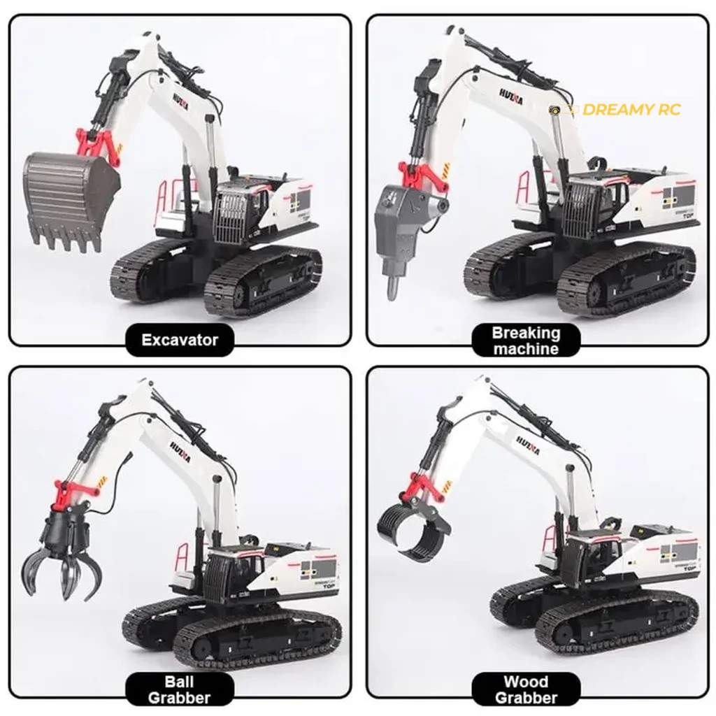 HuiNa 1594 1:14 Full-Alloy RC Excavator 22CH