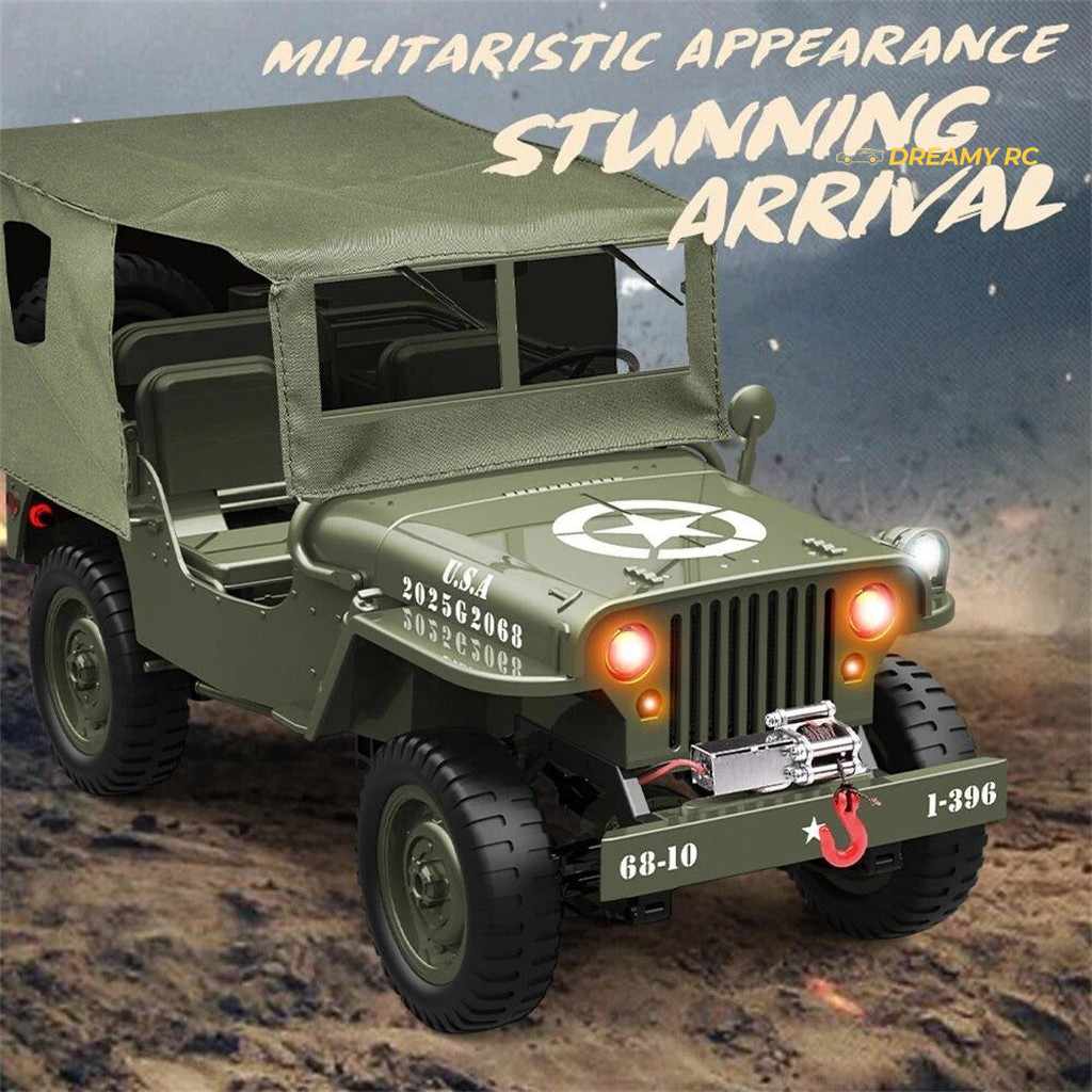 JJRC C8815 1:10 Willys Military Jeep RC Crawler