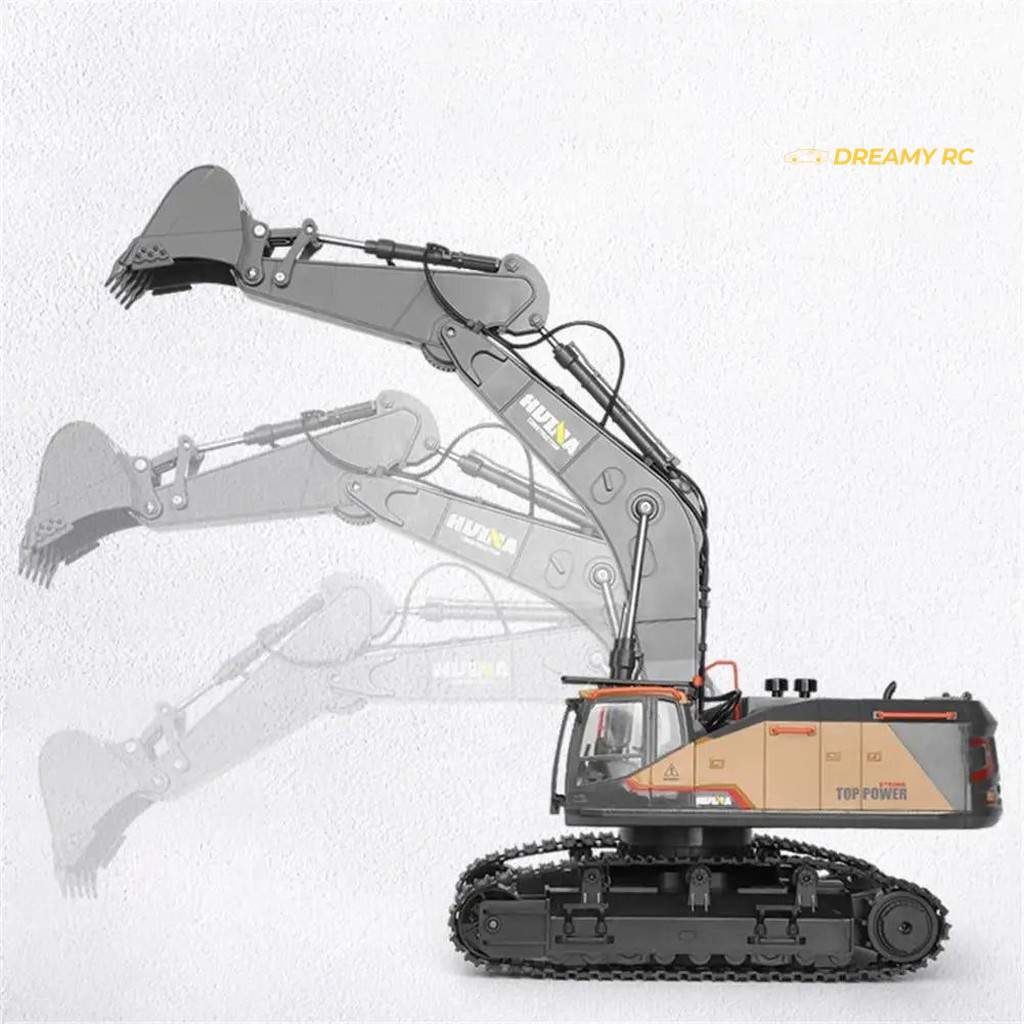 Huina 1592 1:14 RC Excavator 22CH, Alloy Bucket