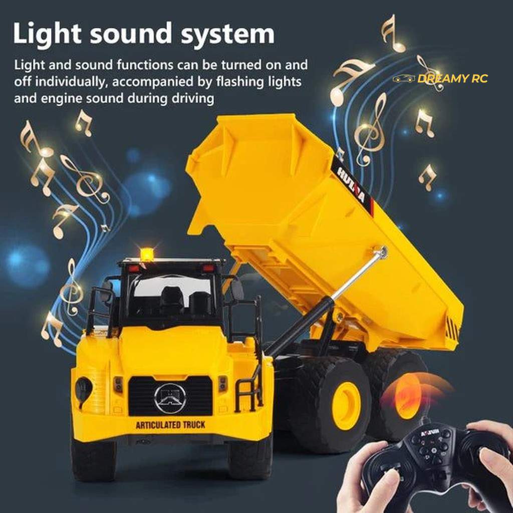 Huina 1553 1:16 RC Articulated Dump Truck 9CH