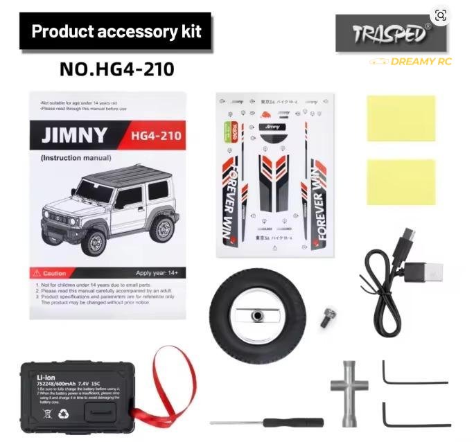 HG4-210 Suzuki Jimny 1:16 Metal RC Crawler