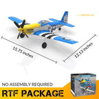 VolantexRC P-51D Mustang 400mm RC Plane Blue Obsession