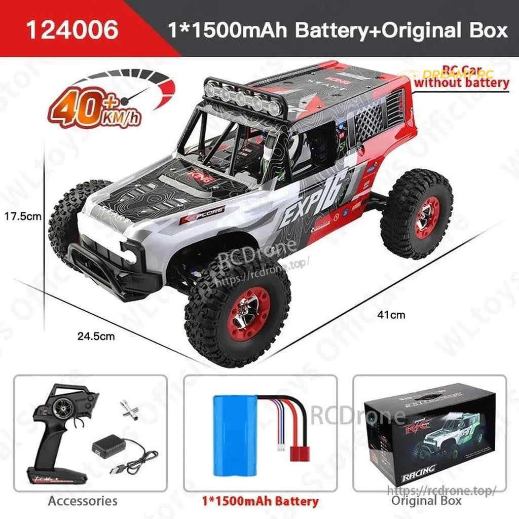 WLtoys 124006 EXP16 1:12 4WD RC Desert Truck