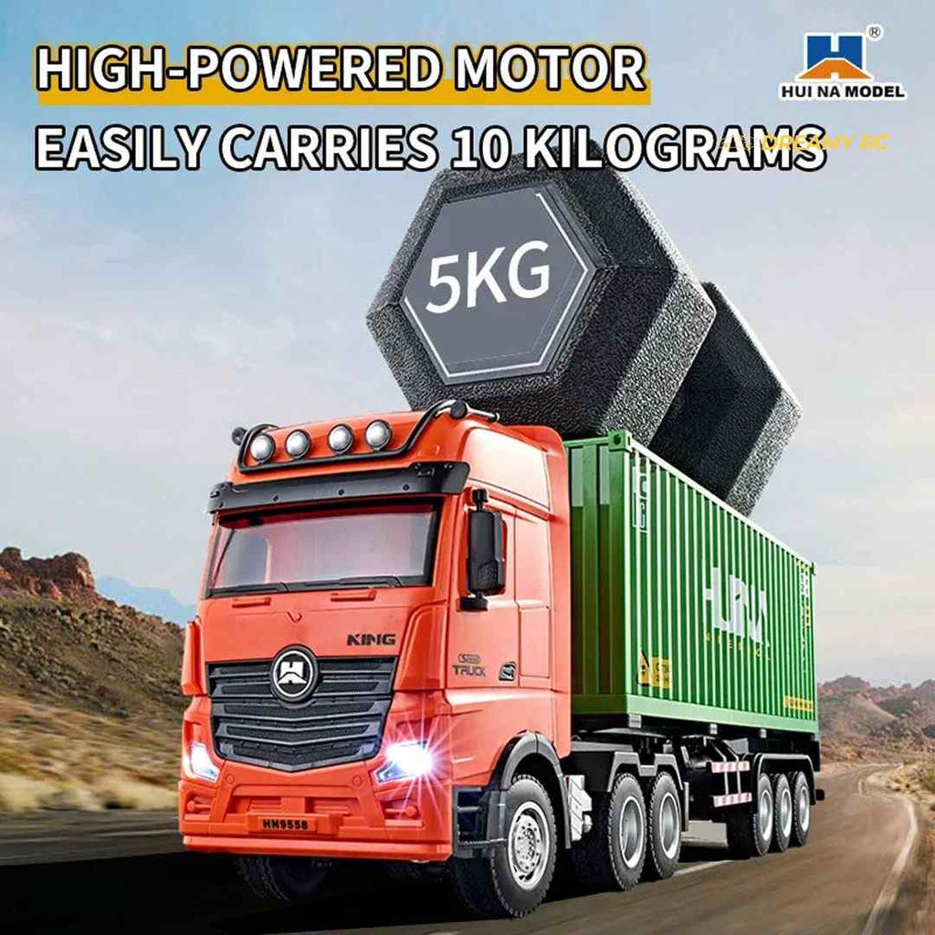 Huina 1317 1:18 RC Container Truck with Trailer
