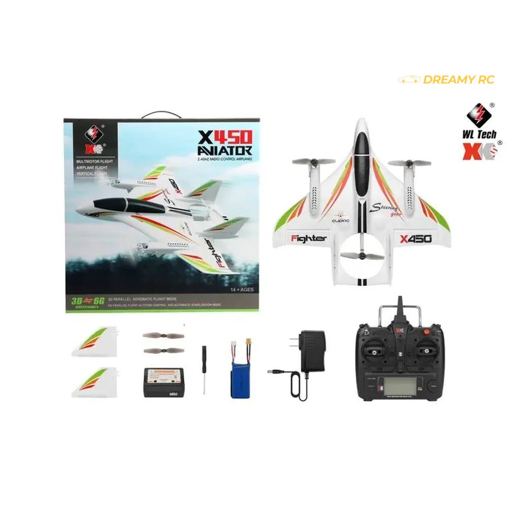 WLtoys XK X450 VTOL RC Fighter Jet 6-CH