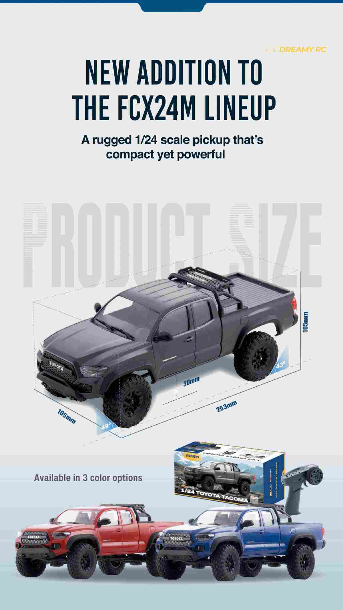 FMS FCX24M Toyota Tacoma 1:24 RC Crawler
