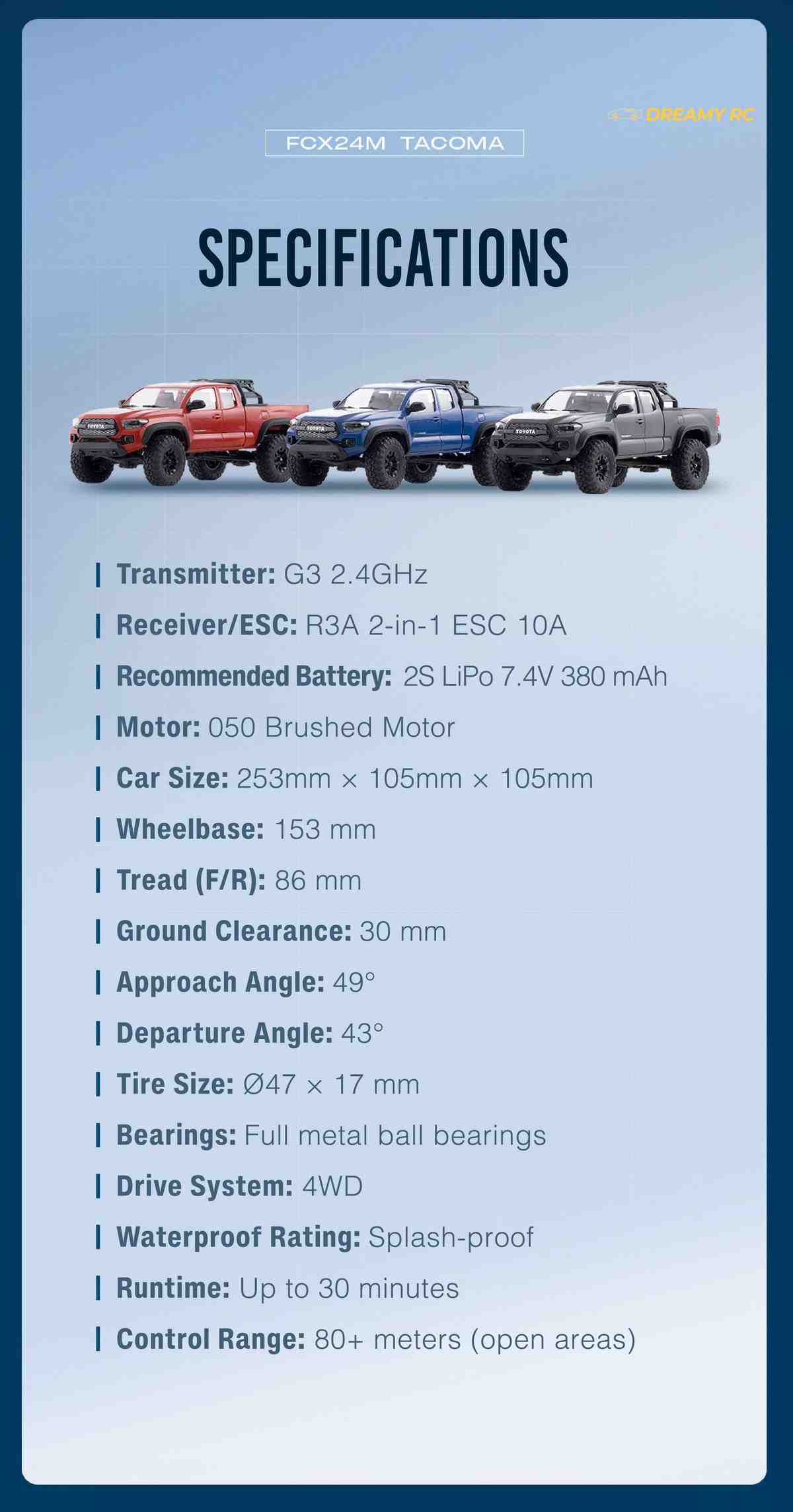 FMS FCX24M Toyota Tacoma 1:24 RC Crawler