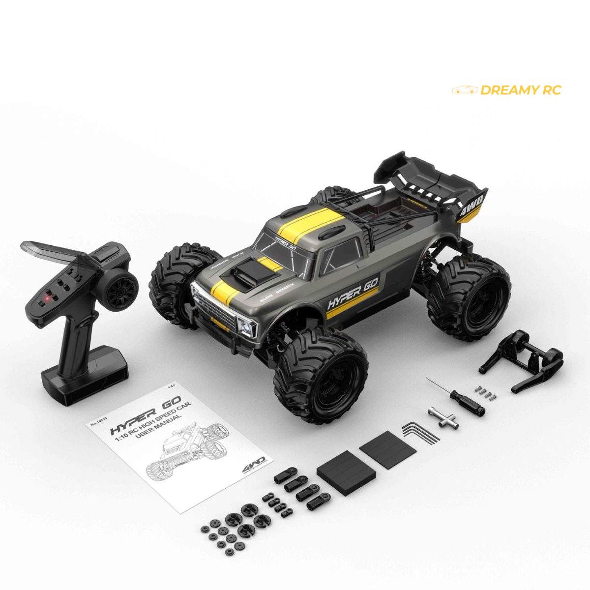 MJX Hyper Go 10210DC 1:10 Brushless 4WD RC Monster Truck — 80 km/h image 4