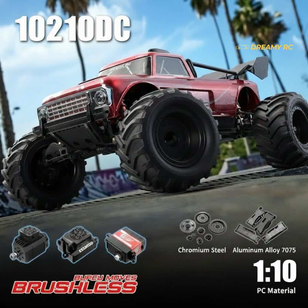 MJX Hyper Go 10210DC 1:10 Brushless 4WD RC Monster Truck — 80 km/h image 7