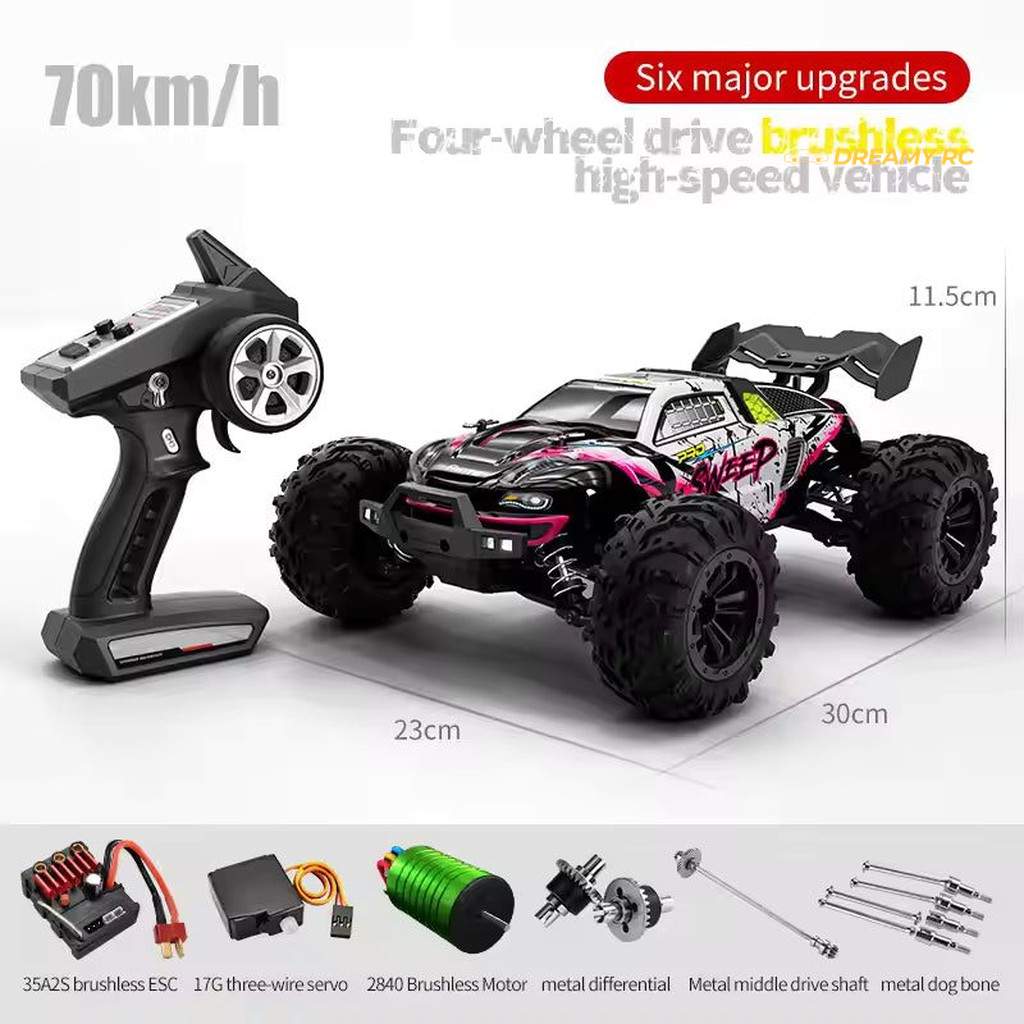 SCY 16101 PRO 1:16 Sweep Brushless 4WD RC Monster Truck — 70 km/h image 3